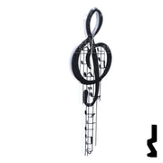 Key Shapes -MUSIC- Schlage SC1 Key Residential-Commercial Key Lucky Line
