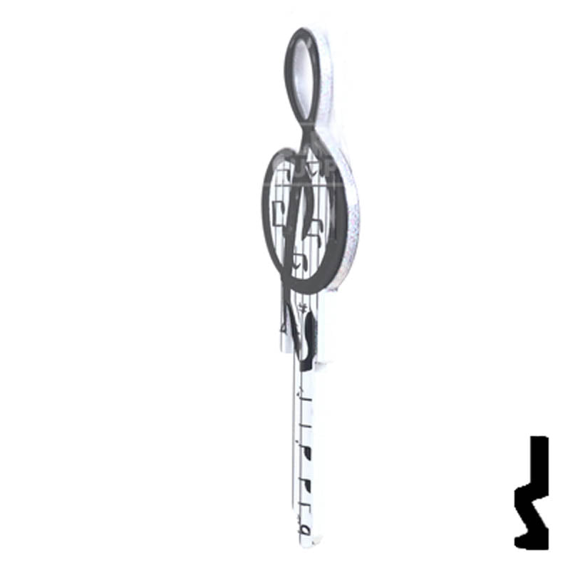 Key Shapes -MUSIC- Schlage SC1 Key Residential-Commercial Key Lucky Line