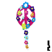 Key Shapes -PEACE SIGN- Kwikset Key Residential-Commercial Key Lucky Line