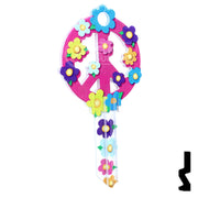 Key Shapes -PEACE SIGN- Schlage SC1 Key Residential-Commercial Key Lucky Line