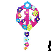 Key Shapes -PEACE SIGN- Schlage SC1 Key Residential-Commercial Key Lucky Line
