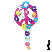 Key Shapes -PEACE SIGN- Schlage SC1 Key Residential-Commercial Key Lucky Line