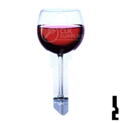 Key Shapes -RED WINE- Kwikset Key Residential-Commercial Key Lucky Line