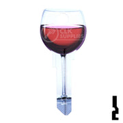 Key Shapes -RED WINE- Kwikset Key Residential-Commercial Key Lucky Line