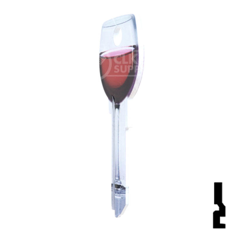 Key Shapes -RED WINE- Kwikset Key Residential-Commercial Key Lucky Line