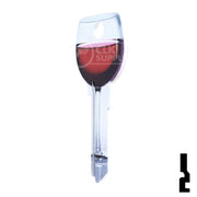 Key Shapes -RED WINE- Kwikset Key Residential-Commercial Key Lucky Line
