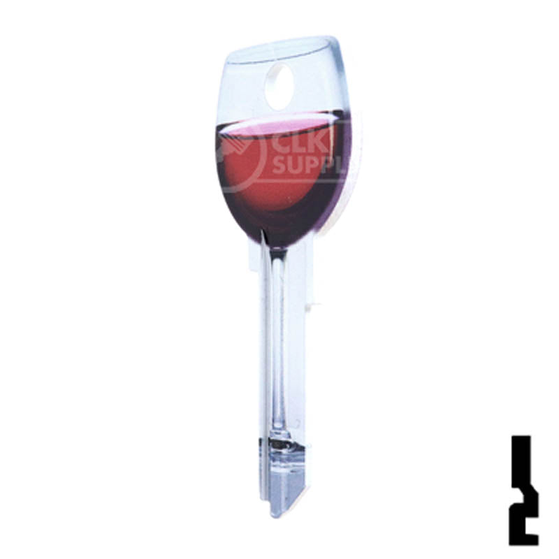 Key Shapes -RED WINE- Kwikset Key Residential-Commercial Key Lucky Line