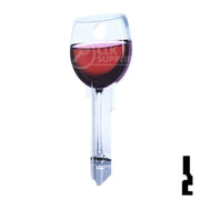 Key Shapes -RED WINE- Kwikset Key Residential-Commercial Key Lucky Line