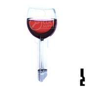 Key Shapes -RED WINE- Kwikset Key Residential-Commercial Key Lucky Line