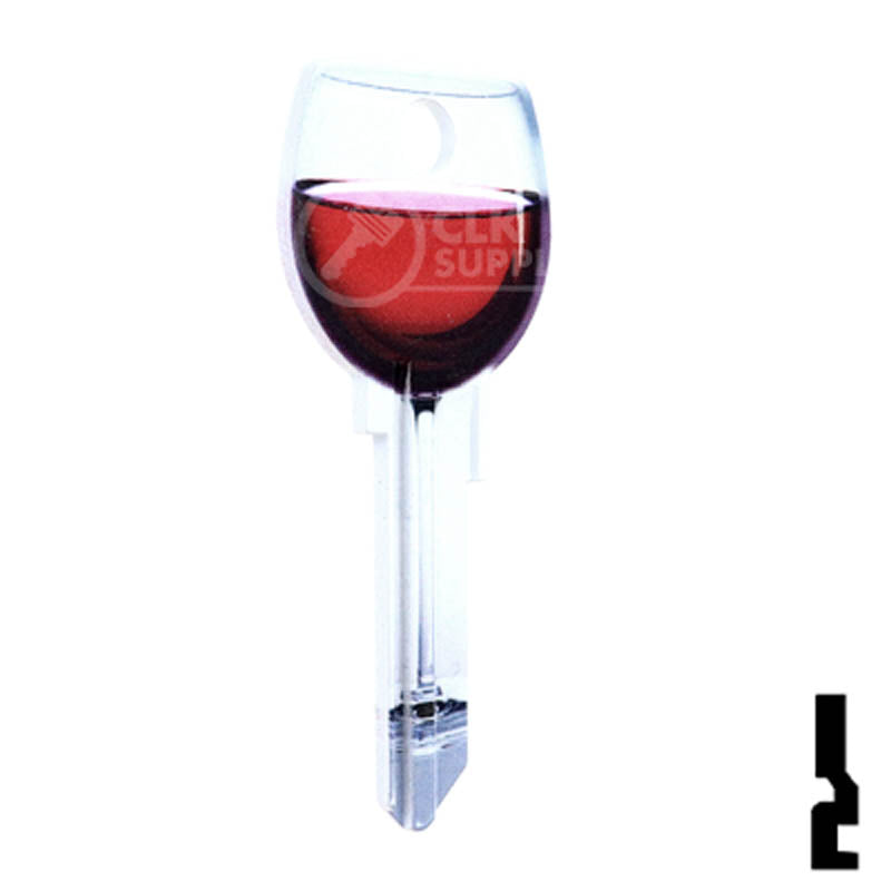 Key Shapes -RED WINE- Kwikset Key Residential-Commercial Key Lucky Line