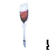 Key Shapes -RED WINE- Kwikset Key Residential-Commercial Key Lucky Line