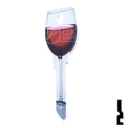 Key Shapes -RED WINE- Kwikset Key Residential-Commercial Key Lucky Line