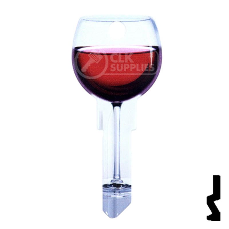 Key Shapes -RED WINE- Schlage SC1 Key Residential-Commercial Key Lucky Line