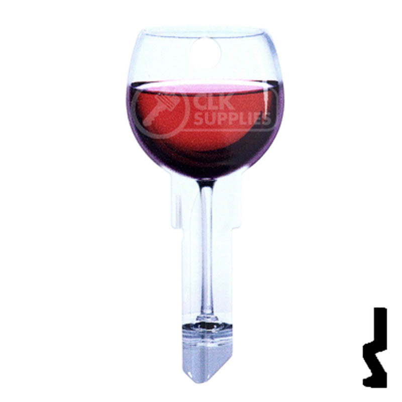 Key Shapes -RED WINE- Schlage SC1 Key Residential-Commercial Key Lucky Line