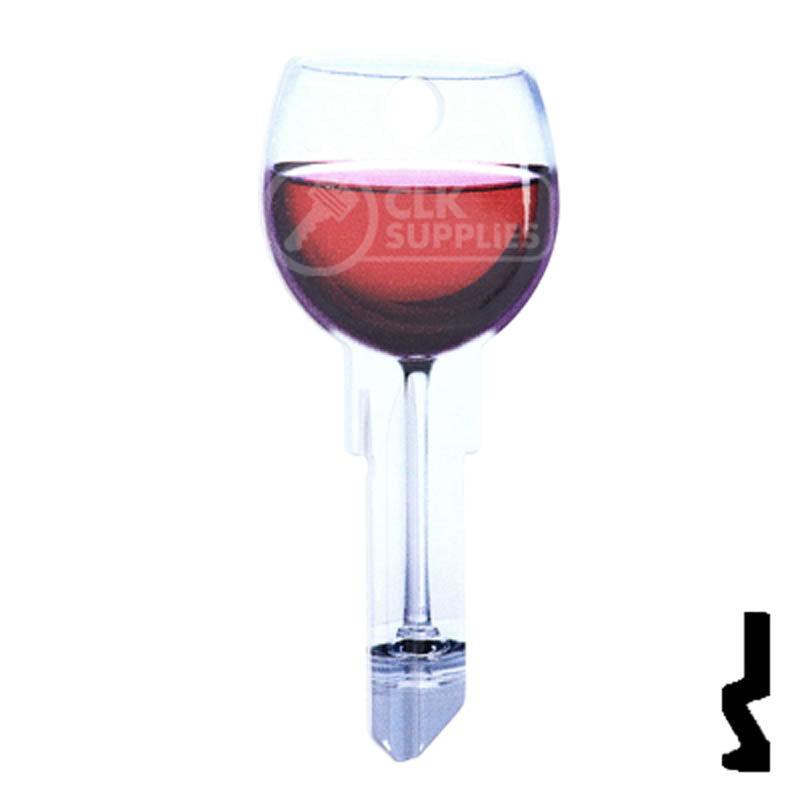 Key Shapes -RED WINE- Schlage SC1 Key Residential-Commercial Key Lucky Line