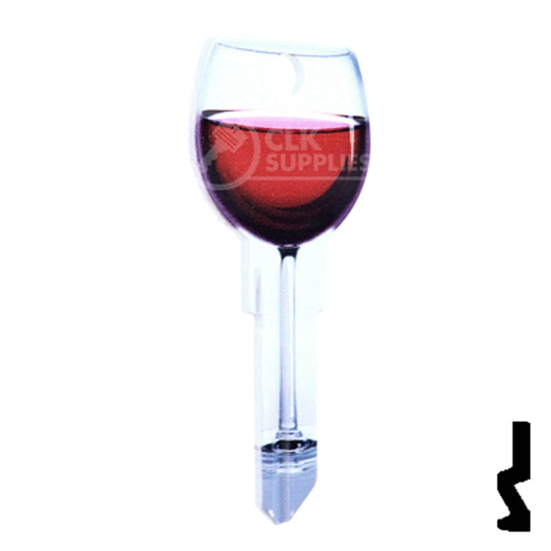 Key Shapes -RED WINE- Schlage SC1 Key Residential-Commercial Key Lucky Line