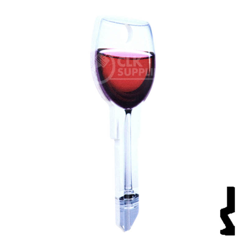 Key Shapes -RED WINE- Schlage SC1 Key Residential-Commercial Key Lucky Line