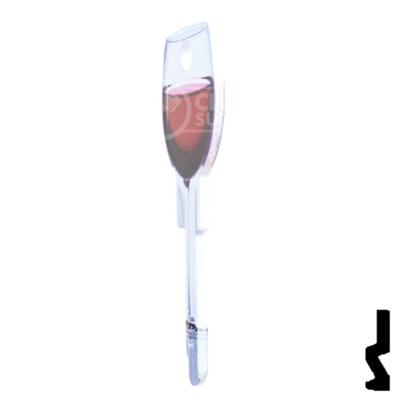 Key Shapes -RED WINE- Schlage SC1 Key Residential-Commercial Key Lucky Line