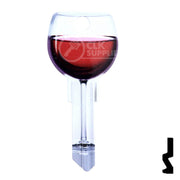 Key Shapes -RED WINE- Schlage SC1 Key Residential-Commercial Key Lucky Line