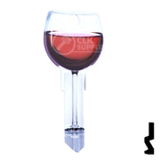 Key Shapes -RED WINE- Schlage SC1 Key Residential-Commercial Key Lucky Line
