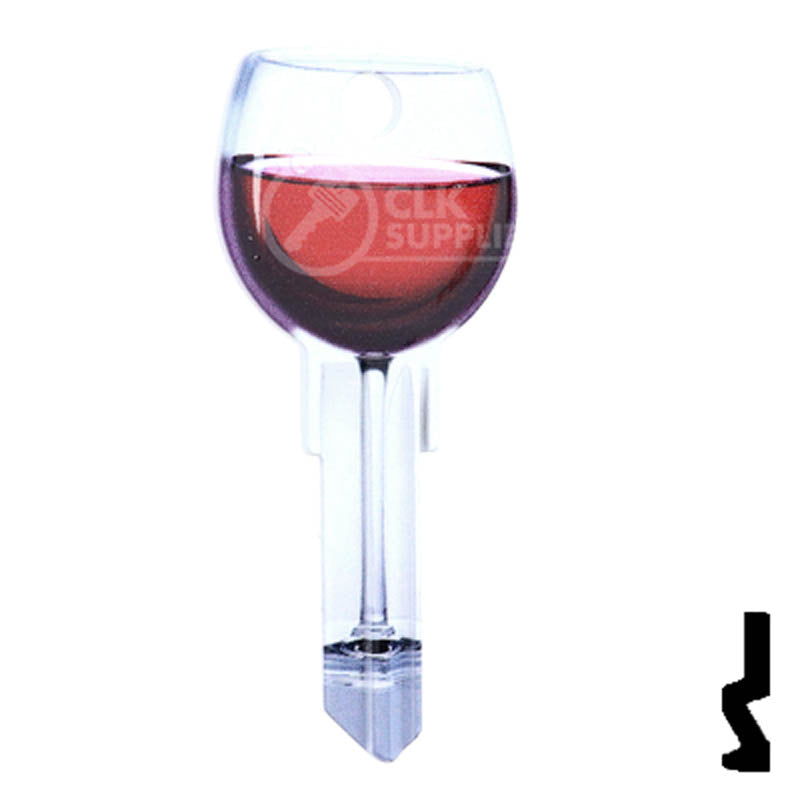 Key Shapes -RED WINE- Schlage SC1 Key Residential-Commercial Key Lucky Line