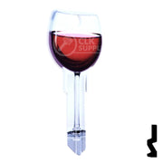 Key Shapes -RED WINE- Schlage SC1 Key Residential-Commercial Key Lucky Line