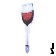 Key Shapes -RED WINE- Schlage SC1 Key Residential-Commercial Key Lucky Line