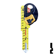 Key Shapes -TAPE MEASURE- Kwikset Key Residential-Commercial Key Lucky Line