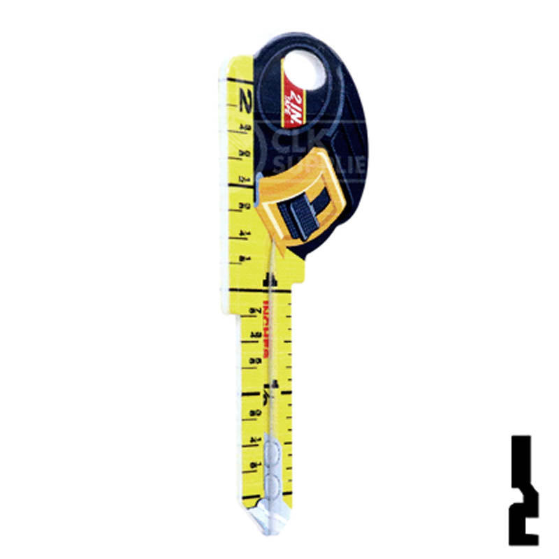 Key Shapes -TAPE MEASURE- Kwikset Key Residential-Commercial Key Lucky Line