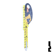 Key Shapes -TAPE MEASURE- Kwikset Key Residential-Commercial Key Lucky Line