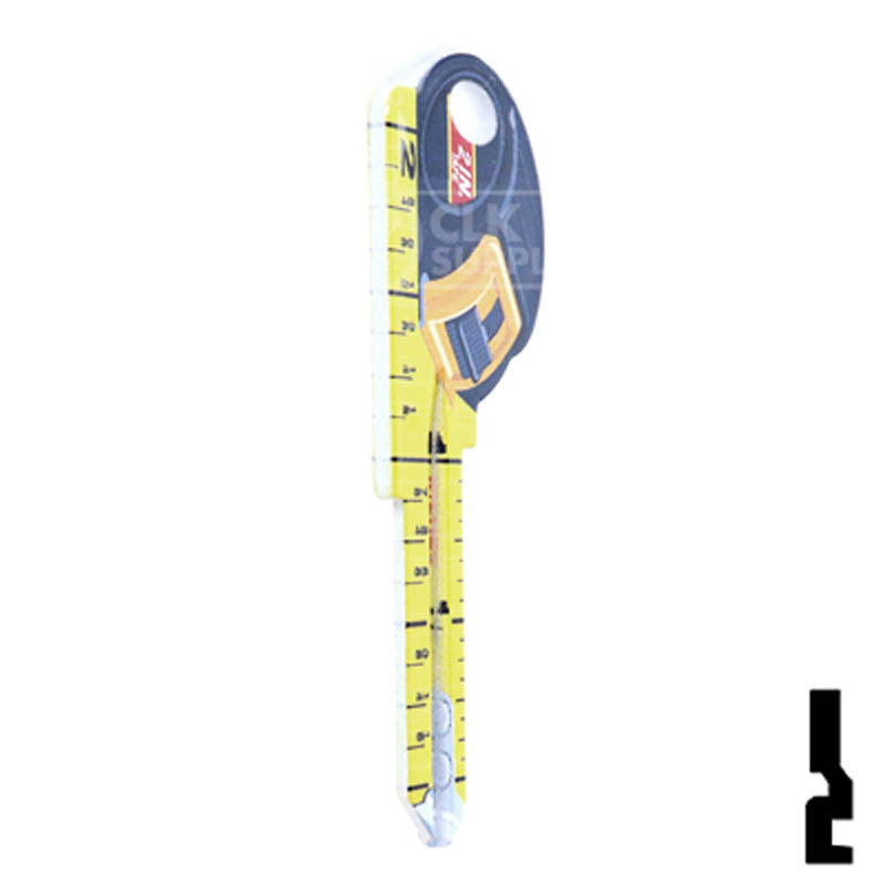 Key Shapes -TAPE MEASURE- Kwikset Key Residential-Commercial Key Lucky Line