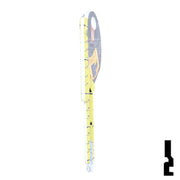 Key Shapes -TAPE MEASURE- Kwikset Key Residential-Commercial Key Lucky Line
