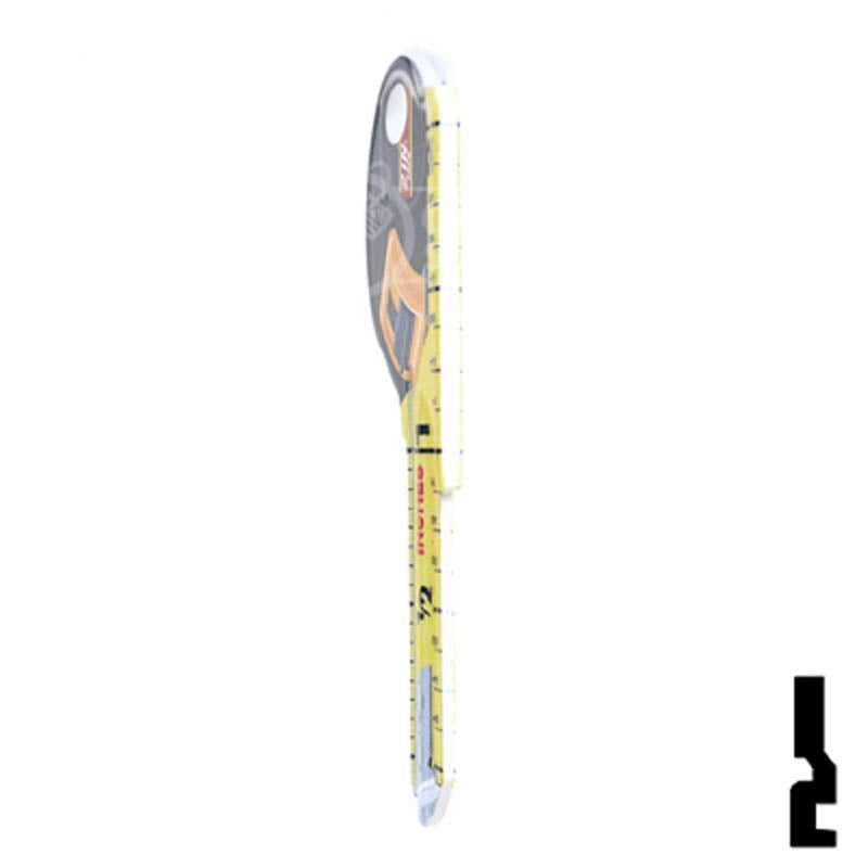 Key Shapes -TAPE MEASURE- Kwikset Key Residential-Commercial Key Lucky Line