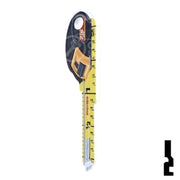 Key Shapes -TAPE MEASURE- Kwikset Key Residential-Commercial Key Lucky Line