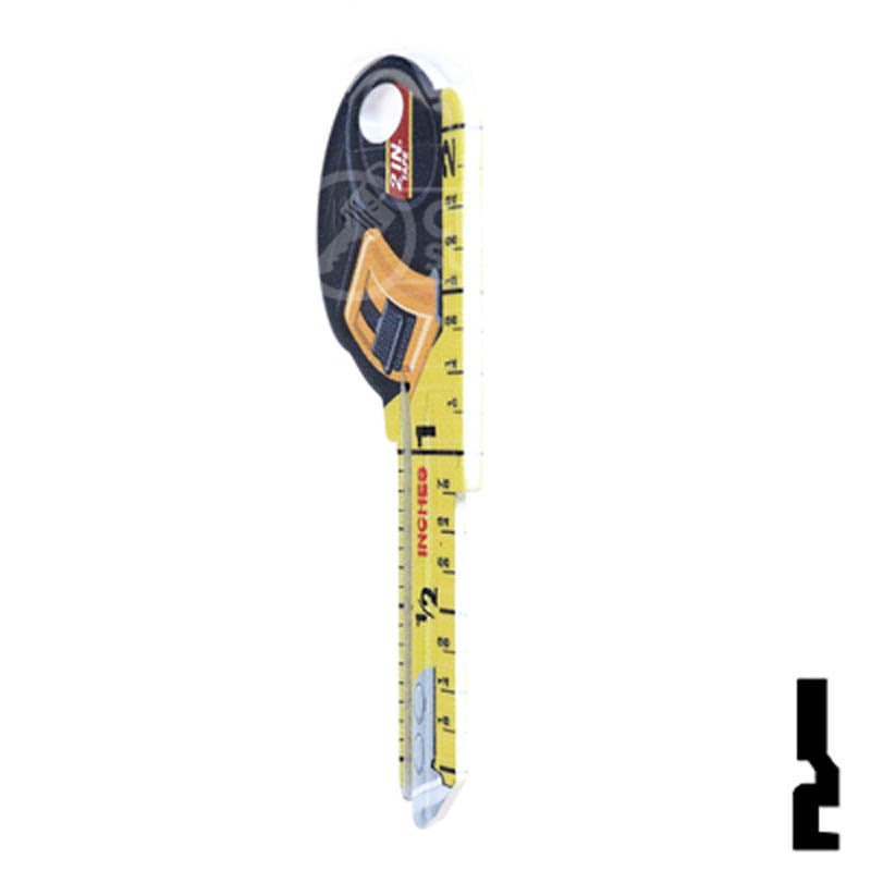 Key Shapes -TAPE MEASURE- Kwikset Key Residential-Commercial Key Lucky Line