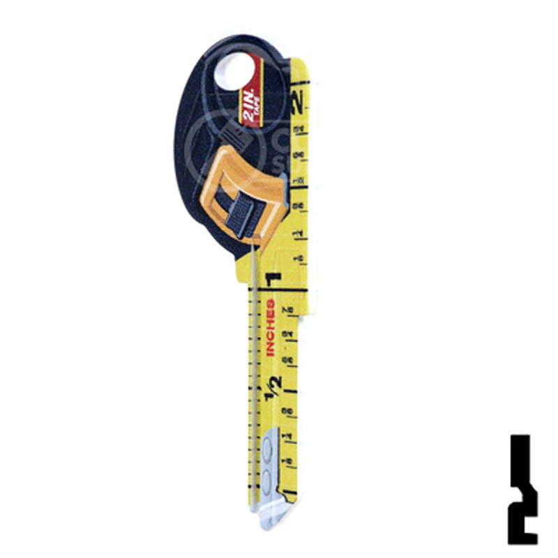 Key Shapes -TAPE MEASURE- Kwikset Key Residential-Commercial Key Lucky Line