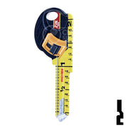 Key Shapes -TAPE MEASURE- Kwikset Key Residential-Commercial Key Lucky Line
