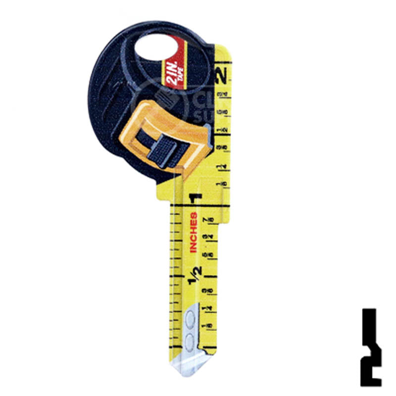 Key Shapes -TAPE MEASURE- Kwikset Key Residential-Commercial Key Lucky Line