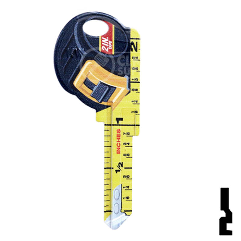 Key Shapes -TAPE MEASURE- Kwikset Key Residential-Commercial Key Lucky Line