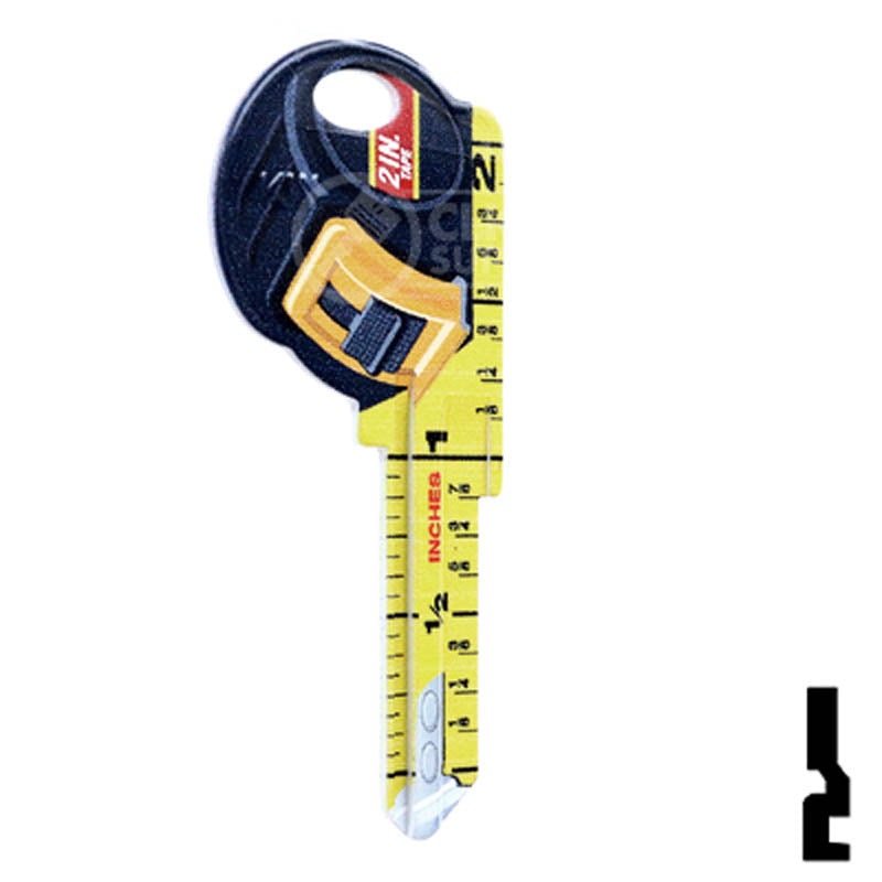 Key Shapes -TAPE MEASURE- Kwikset Key Residential-Commercial Key Lucky Line