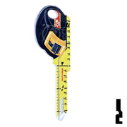 Key Shapes -TAPE MEASURE- Kwikset Key Residential-Commercial Key Lucky Line