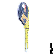 Key Shapes -TAPE MEASURE- Kwikset Key Residential-Commercial Key Lucky Line
