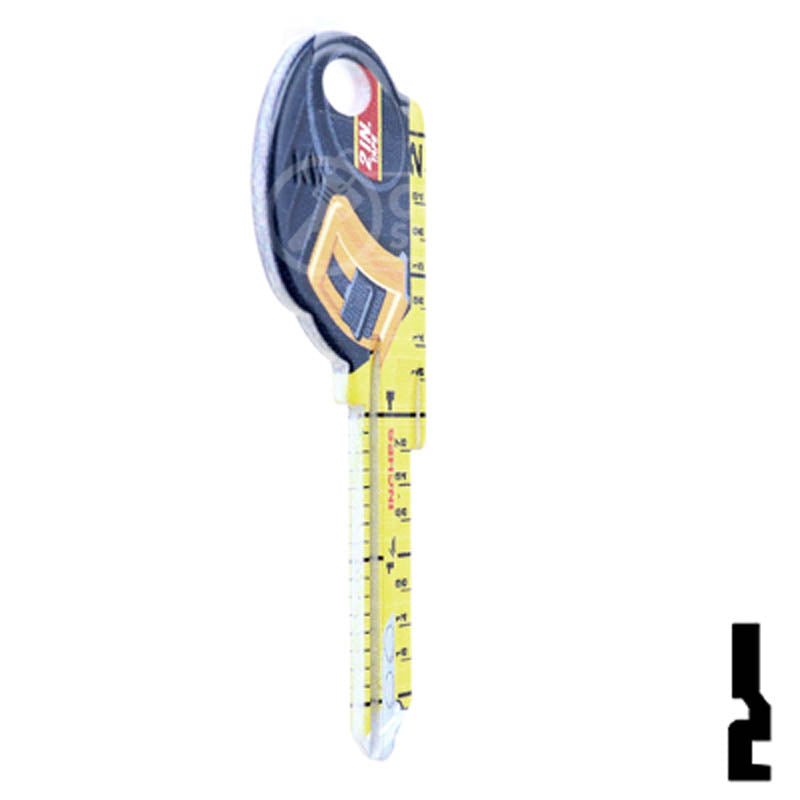 Key Shapes -TAPE MEASURE- Kwikset Key Residential-Commercial Key Lucky Line