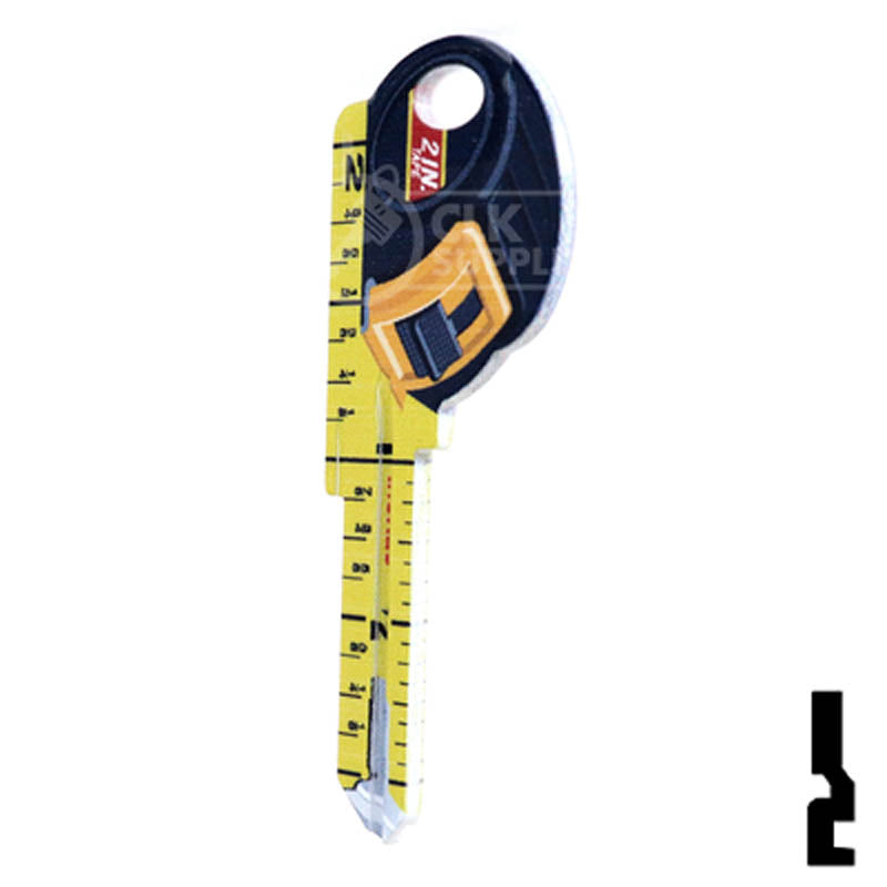 Key Shapes -TAPE MEASURE- Kwikset Key Residential-Commercial Key Lucky Line