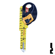 Key Shapes -TAPE MEASURE- Kwikset Key Residential-Commercial Key Lucky Line
