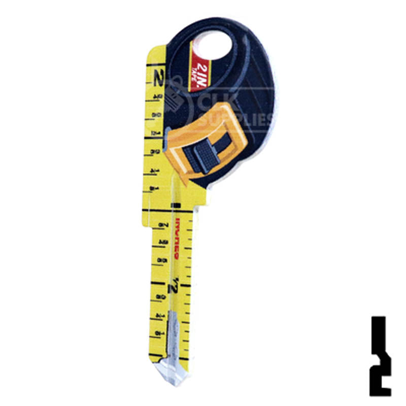 Key Shapes -TAPE MEASURE- Kwikset Key Residential-Commercial Key Lucky Line