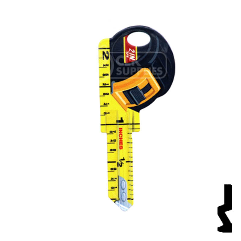 Key Shapes -TAPE MEASURE- Schlage SC1 Key Residential-Commercial Key Lucky Line