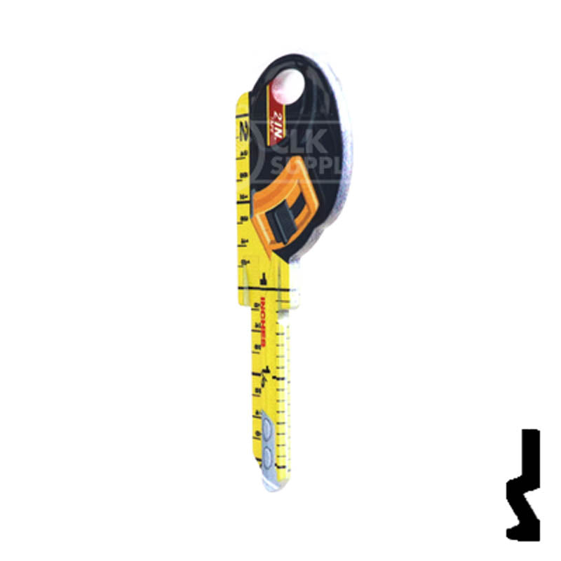 Key Shapes -TAPE MEASURE- Schlage SC1 Key Residential-Commercial Key Lucky Line