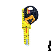 Key Shapes -TAPE MEASURE- Schlage SC1 Key Residential-Commercial Key Lucky Line
