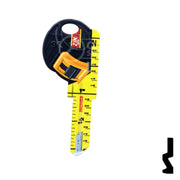 Key Shapes -TAPE MEASURE- Schlage SC1 Key Residential-Commercial Key Lucky Line